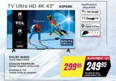 TCL - Tv Ultra Hd 4k 43