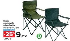 Sedia Pieghevole Ad Ombrello