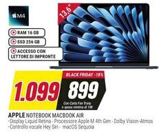 Apple - Notebook Macbook Air