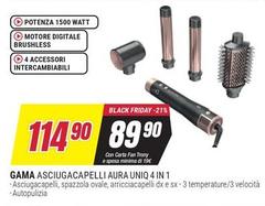 Gama healthcare - Asciugacapelli Aura Uniq 4 In 1