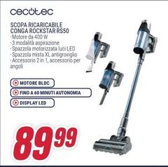 Cecotec - Scopa Ricaricabile Conga Rockstar Rs50