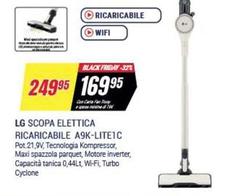 LG - Scopa Elettrica Ricaricabile A9k-lite10c