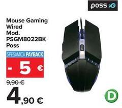 Mouse Gaming Wired Mod. PSGM8022BK