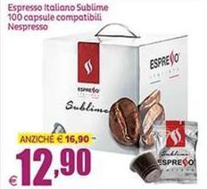 Nespresso - Espresso Italiano Sublime 100 Capsule Compatibili
