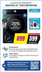 WW11DB7B94GB Lavatrice Caricamento Frontale 899 L A Bianco