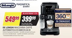 De Longhi - Macchina Caffè Automatica Ecam220.60.b