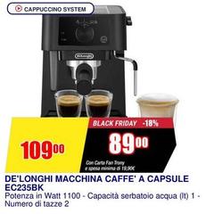 Capsule - De'Longhi Macchina Caffe' A  EC235BK