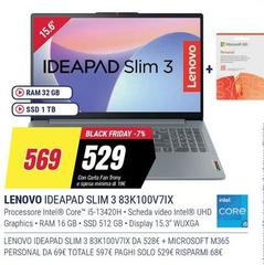 Lenovo - Ideapad Slim 3 83k100v7ix