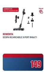 Rowenta - Scopa Ricaricabile X-pert RH6A71