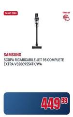 Samsung - Scopa Ricaricabile Jet 95 Complete Extra Vs20c9554tk/wa