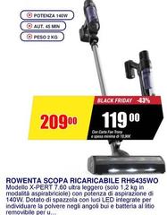 Rowenta - Scopa Ricaricabile RH6435WO
