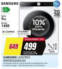 Samsung - Lavatrice WW90DG6U85LKU