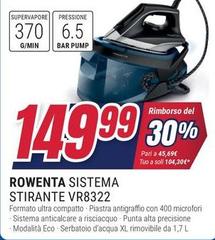 Rowenta - Sistema Stirante VR8322