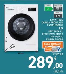 LG - Lavatrice Carica Frontale F4NA10S8NWW