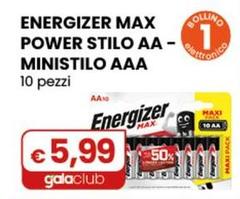 Energizer - Max Power Stilo Aa - Ministilo Aaa 10 Pezzi