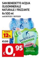 San Benedetto - Acqua Oligominerale Naturale/ Frizzante