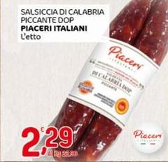 Pizza italia - Salsiccia Di Calabria Piccante DOP