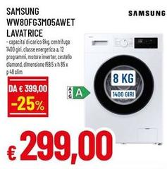 Samsung - WW80FG3M05AWET Lavatrice 8 Kg 