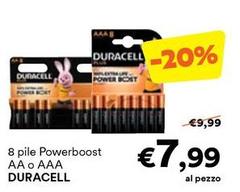 Duracell - 8 Pile Powerboost AA O AAA