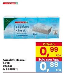 Despar - Fazzoletti Classici 4 Veli