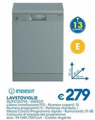 Indesit - Lavastoviglie IN2FE13DT9S