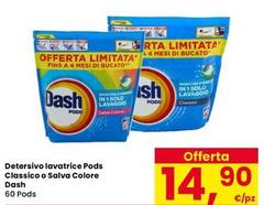 Dash - Detersivo Lavatrice Pods Classico O Salva Colore