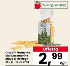 Crostini Frumento, Mais, Rosmarino Blave Di Mortean