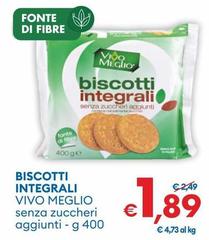 Vivo Meglio - Biscotti Integrali