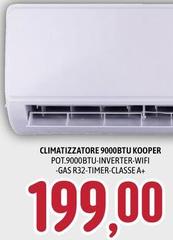 Kooper - Climatizzatore 9000btu  Pot/900btu-inverter-wifi