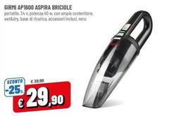 Girmi - AP1600 Aspira Briciole 