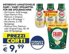 Fairy - Detersivo Lavastoviglie /  /  Spulimitel FUR Die Spullmaschine