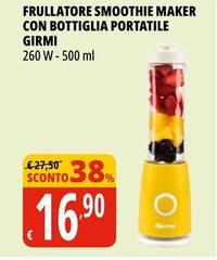 Girmi - Frullatore Smoothie Maker Con Bottiglia Portatile