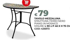 Tavolo Mezzaluna