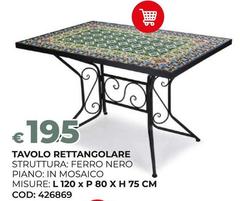 Tavolo Rettangolare