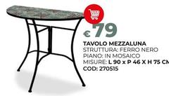 Tavolo Mezzaluna