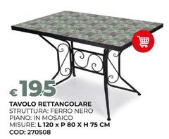 Tavolo Rettangolare
