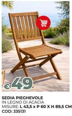 Acacia - Sedia Pieghevole