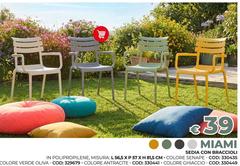 Misura - Sedia Con Bracioli