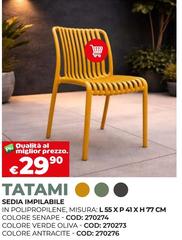 Misura - Sedia Impilable