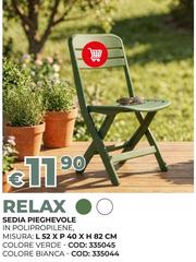 Misura - Sedia Pieghevole