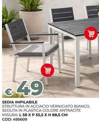 Misura - Sedia Impilabilie