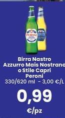 Peroni - Birra Nastro Azzurro Mais Nostrana O Stile Capri