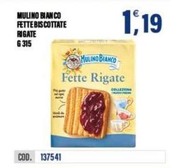 Mulino Bianco - Fette Biscottate Rigate