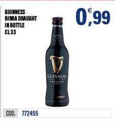 Guinness - Birra Draught In Bottle