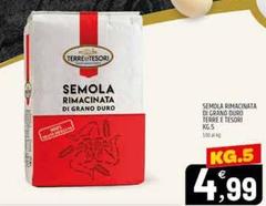 Terre E Tesori - Semola Rimacinata Di Grano Duro