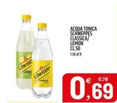 Schweppes - Acqua Tonica Classica/Lemon