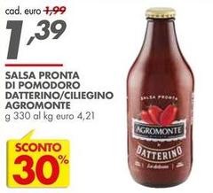 Agromonte - Salsa Pronta Di Pomodoro Datterino/ciliegino