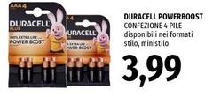 Duracell - Powerboost Confezione 4 Pile