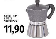 Caffettiera 3 Tazze Silver Rock