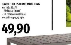 Tavolo Da Esterno Mod. King